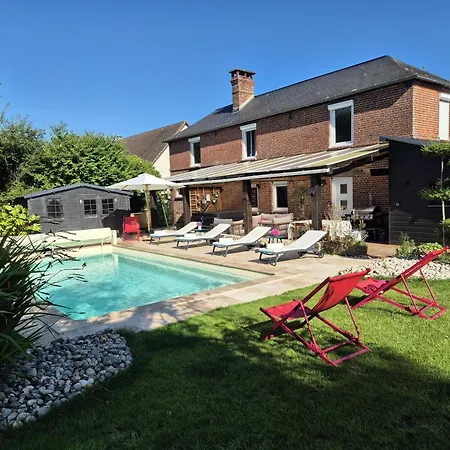 Maison De Maitre Normande, Spa, Piscine Privee Chauffee, A 25' De La Mer, Deauville, Honfleur, Calme Absolu, Ideale Pour Vos Entre Amis Ou En Famille * Saint-Philbert-des-Champs