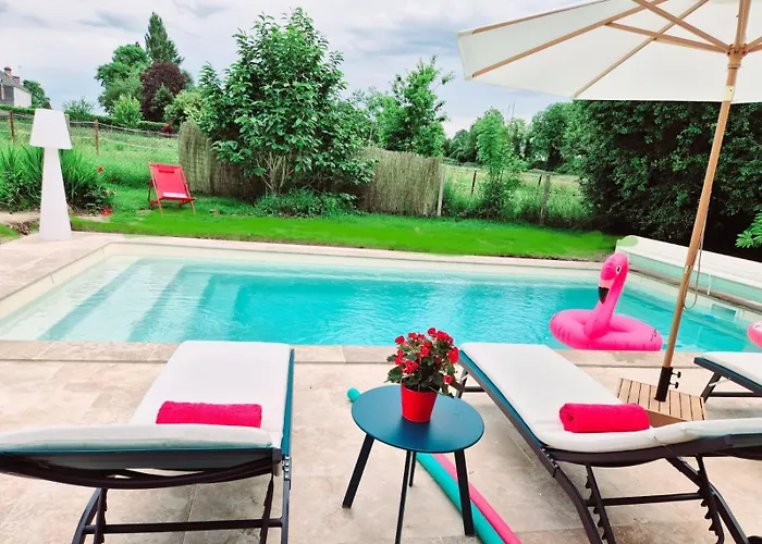 Вилла Jacuzzi, Piscine Chauffee, Station De Recharge Pour Vehicule Electrique, Maison De Maitre Normande Du 19eme Siecle A 25' De Deauville, Classee Meuble De Tourisme 5 Etoiles