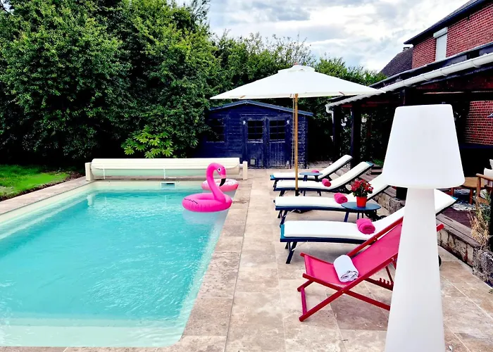 Вилла Jacuzzi, Piscine Chauffee, Station De Recharge Pour Vehicule Electrique, Maison De Maitre Normande Du 19eme Siecle A 25' De Deauville, Classee Meuble De Tourisme 5 Etoiles