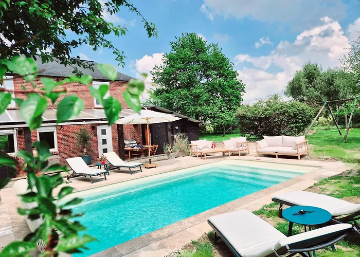 Βίλα Jacuzzi, Piscine, Station De Recharge Pour Vehicule Electrique, Maison Normande Du 19eme Siecle A 25' De Deauville, Classee Meuble De Tourisme 5 Etoiles *